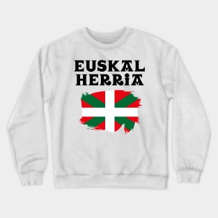 Euskal Herria Flag Basque Country Ikurrina Crewneck Sweatshirt